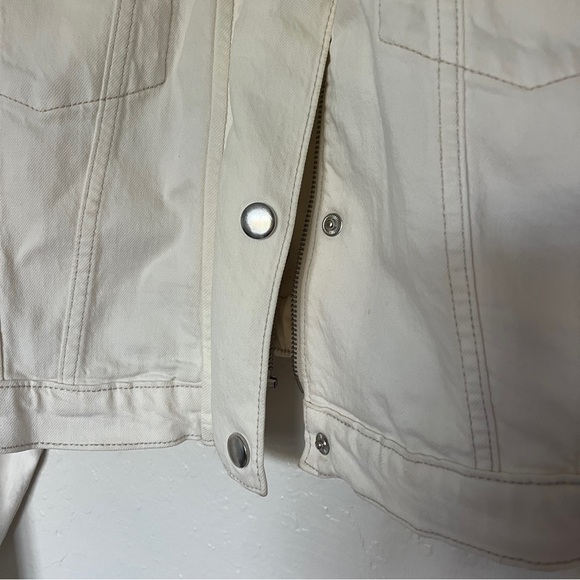 Abercrombie Cream Denim Trucker Jacket - Picture 5 of 5
